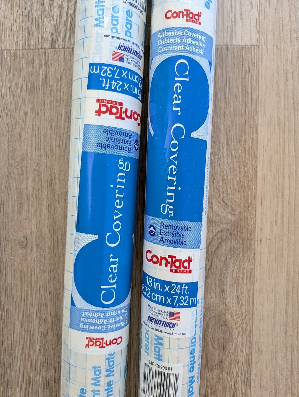 Con-Tact Brand Adhesive Shelf Liner Drawer Liner Clear Matte Bundle